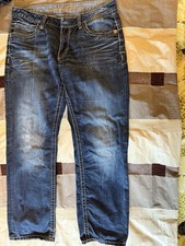 Camp David Herren Jeans W36 L32 Gerades Bein Denim Blau