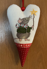 Acufactum Deko Herz Kreuzstich