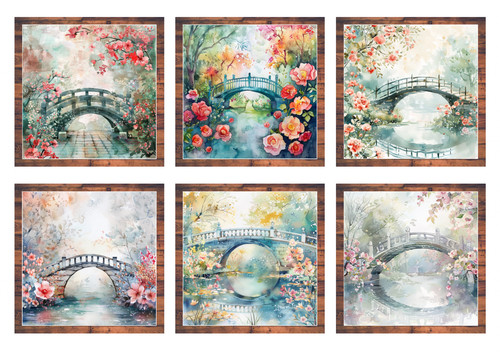 Blumenbrücke kartenaufleger - blumenbrücke,