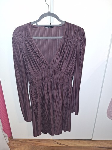 Zara kleid aubergine lila - lila, gr