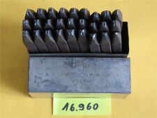 Zerbst DDR Schlagbuchstaben 3 mm A-Z . Einschlagbuchstaben Schlagstempel Punze