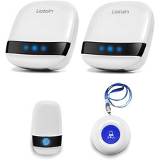 Notrufknopf Senioren Hausnotruf Alarm Set 2 Sender 2 Empfänger