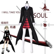Cosplay Soul Eater Maka JK Kleid Mantel Cosplay Halloween Fancy Maskerade Outfit