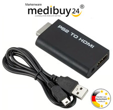 PS2 auf zu HDMI Converter 1080p HD TV Stick Adapter 3,5mm Kabel PlayStation 2 🎮