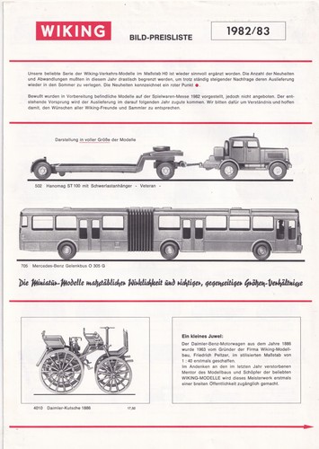 Wiking 1982 vintage - 1982/83,