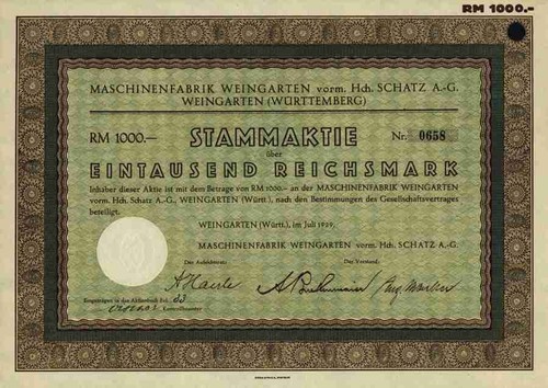 Maschinenfabrik weingarten - maschinenfabrik,