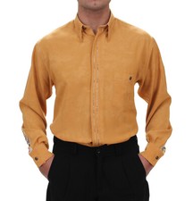 Luxus Herrenhemd Caramel/Batik