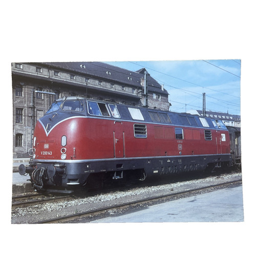 Postkarte zug eisenbahn lok - ak,
