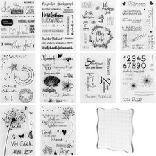 10 Bögen Silikonstempel