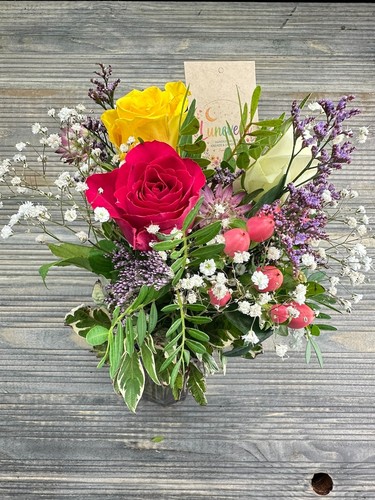 Frischer blumenstrauß - frischer,