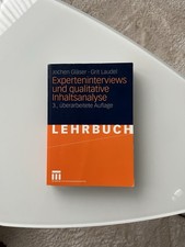 Experteninterviews und qualitative Inhaltsanalyse - Jochen Gläser, Grit Laufel