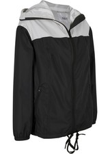 Outdoorjacke mit Kapuze Gr. 38 Silber Schwarz Damen-Jacke Winter-Parka Neu