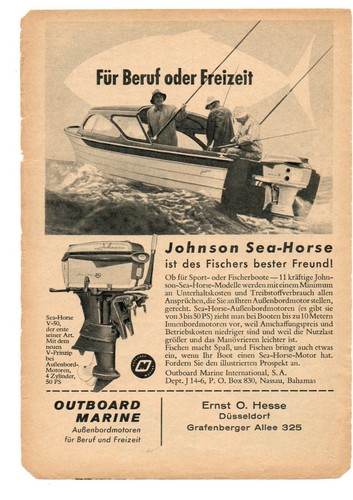 Vintage anzeige johnson - vintage,