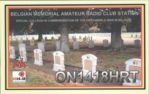 Ham radio qsl - qsl, on1418hrt