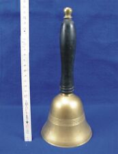 Große massive Messing Schiffs Glocke Handglocke Schulglocke Marktglocke Bimmel