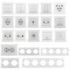 Steckdose Lichtschalter Wechselschalter Rahmen Serienschalter Klingeltaster USB