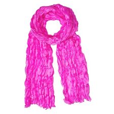 Knitterschal Halstuch Schal XXL rosa krokus Seide 180x90cm