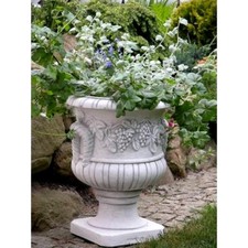 Stein Amphore mit Weinranke