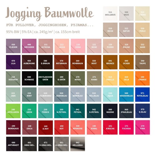 Sweat stoff meterware - sweat,