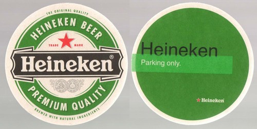 Alter bierdeckel heineken - bierdeckel,