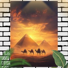 Kamele in Ägypten Poster