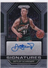 2022-23 Panini NBA Prizm No. SIG-DLS Detlef Schrempf Auto Signatures