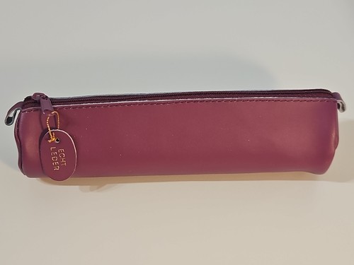 Leder mäppchen - leder,