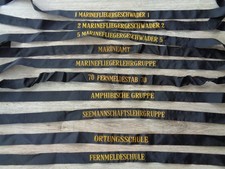 10 Mützenbänder Bundesmarine