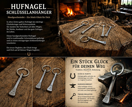 Hufnagel schlüsselanhänger - hufnagel,