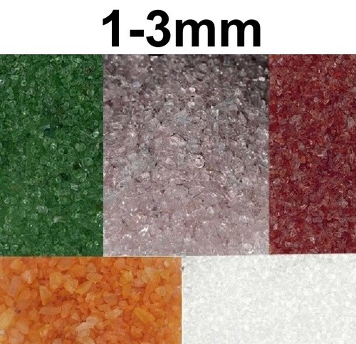 800g dekosand grün glassteine - dekosand,