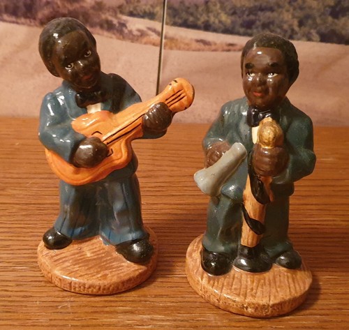 Vintage porzellan jazz figur - vintage,