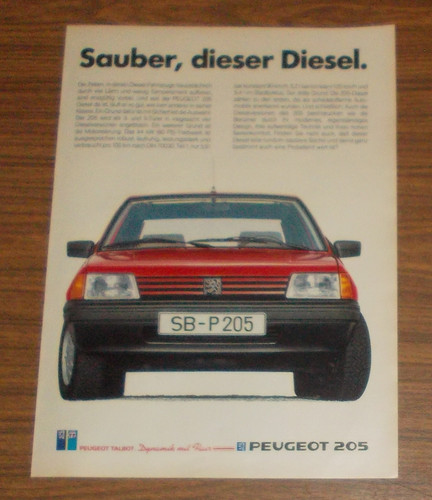 Seltene werbung peugeot - peugeot,