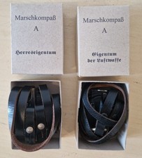 WH 2 Stück  Marschkompass "A" mit Beriemung.