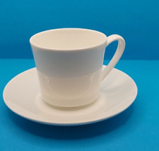 Weiße Rosenthal Serie Jade Kaffeetasse mit Unterteller