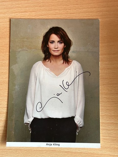 Anja kling autogrammkarte - kling,