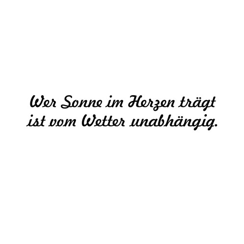 Wer sonne herzen - im, ist