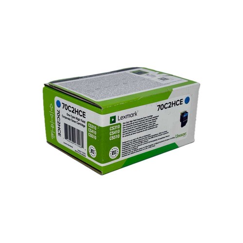 Lexmark toner 70c2hce cyan wie - 70c2hce,