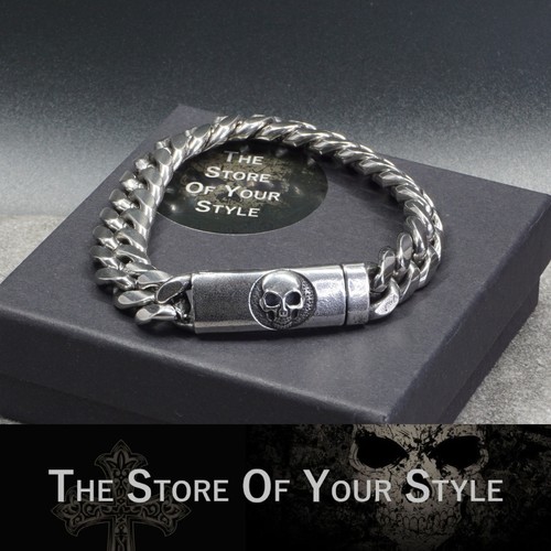 Armband totenkopf edelstahl - armband,