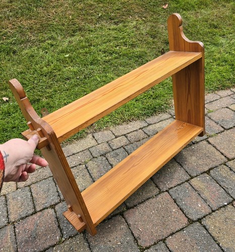 Vintage holz kiefer wandregal - kiefer,
