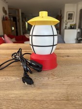 IKEA Lampe Mammut Rot Gelb Laterne Morten Kjelstrup Vintage Nachttischlampe