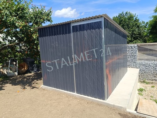 Blechgarage 5x2x2 14m - blechgarage, 2,5x2x2,14m