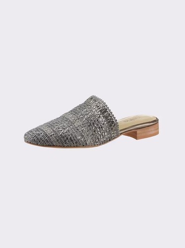 Pantolette silberfarben - , 35