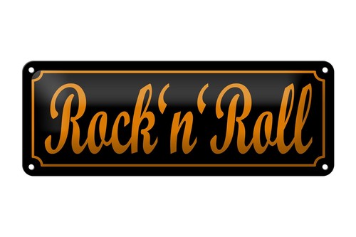 Blechschild rock roll - blechschild, rock'n'roll