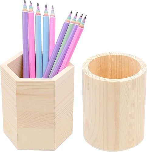 Stifthalter aus holz stück - stifthalter,