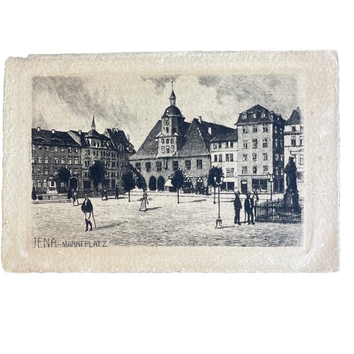 Postkarte jena marktplatz - ak,