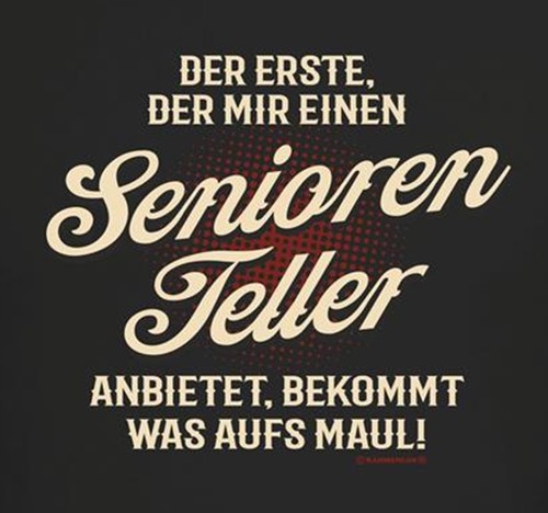 Herren shirt seniorenteller - herren, t-shirt