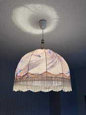 Deckenlampe, retro, mit Franzen, sehr guter Zustand, Durchmesser: 40 cm