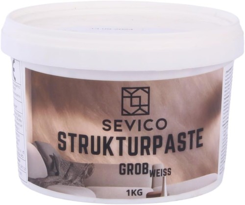 Strukturpaste weiße 1kg - weiße,