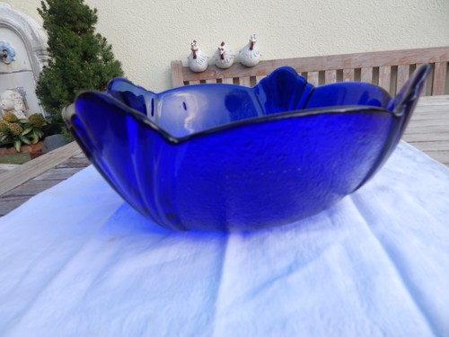 Blaue glasschale 1900 g - glasschale,