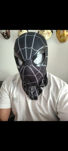 Spiderman maske schwarz - spiderman,